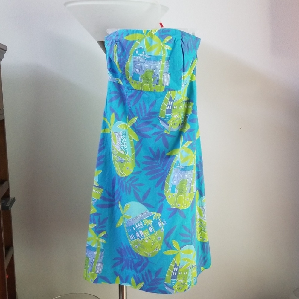 Lilly pulitzer strapless dresses size 6